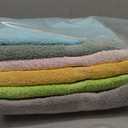 Small and Lightweight Cotton Towels Assorted Pastel Mix 24 x 40 inches Towels (6) Perfect Size for Hair Drying and Small Children