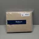 Bedsure 100% Washed Cotton Duvet Cover Full Size - Frosted Almond Minimalist Bedding Set Linen Like - PureWoven Plain Simple & Soft Comforter Cover for All Seasons (Frosted Almond, Full, 80"x90")