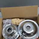 GE Drip Pans and Stove Burner Element Unit Set, Perfectly Fit WB30M1 & WB30M2 -Replacement for GE Hotpoint Stove Top