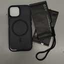 Lanhiem Magnetic for iPhone 15 Case with Privacy Screen Protector, 10 FT Military Grade Shockproof Heavy Duty Case Protective Phone Cover Compatible with MagSafe for iPhone 15 (Black)