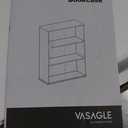 VASAGLE Set of 2 3-Tier Bookshelves, 23.6 Inches Wide
