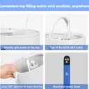 6L Humidifiers for Bedroom Large Room Home, Cool and Warm Humidifier for Baby and Plants Mist Top Fill Desk Humidifiers Essential Oil Diffuser, Quiet with Adjustable Mist,360 Nozzle