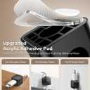 2 x MRGLAS 10-Pack Magnetic Cable Management Cord Organizer,[1s Lock] Cable Holder Clips -Desk Cable Clips [Cable Smooth Adjustable], Adhesive Wire Organizer Keeper for Nightstand Desktop Car Office-Black