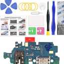 Charging Port Replacement Kit Compatible with Galaxy A25 5G US Version, Dock Board USB-C Connector Only for A25 SM-A256U/U1/E, with Instruction Manual, Toolkit