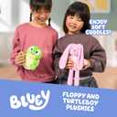 Bluey Friends 2-Pack Plush Stuffed Animals for Kids, Floppy and Turtleboy TV Show Plushies, Cuddly Playtime Toddler Plush Toys, Bluey Gifts Ages 3+, 5.5–10.5 inches tall