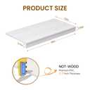 Wire Shelf Covers, 5Pcs 35W x 16D Wire Rack Cover for Wire Shelving (White)