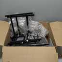 Furnulem Night Stand with Charging Station, Tall Black Dresser for Bedroom, Nightstand with Led Light, Bed Side Table for Living Room, Fabric Storage Drawer, Metal Frame, Wood Furniture