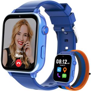 4G Kids Smart Watch for Boys Girls with GPS Tracker, Kid Smartwatch Phone Call SOS Video Call for Kids Birthday Gift Ages 4-12