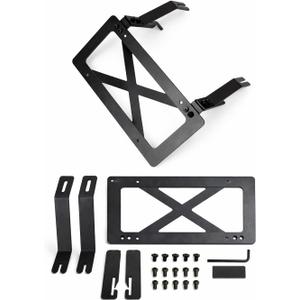 No Drill Front License Plate Mount for Tesla Model S 2016-2020, Premium Front License Plate Holder Bracket, Camera-Safe License Plate Frame, Tesla Model S Accessoriesfor 2016-2020 Tesla Model S