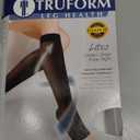 Truform Sheer Compression Stockings, 15-20 mmHg, Women's Knee High Length, Open Toe, 20 Denier, Beige, X-Large