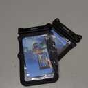 Niveaya Double Space Waterproof Phone Pouch (2-Pack) - IPX8 Phone Case Dry Bag for Beach, Kayak, Cruise Travel Essentials - Compatible with iPhone 17/16/15/14 Pro Max Galaxy S25/S24 Ultra (up to 8.3") (Black+ Black)