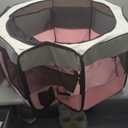 Portable Pet Playpen 45 * 45 * 22" Premium Large Size Puppy Kennel - Best for Small and Medium Size Dogs and Cats - Simple Folding Design for Easy Storage (Pink)