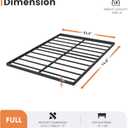 HAVONIZD 2 Inch Box Spring Full, Heavy Duty Box Spring Full Size Bed, Easy Assembly, Metal Frame Mattress Foundation with Fabric Cover