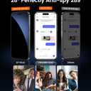 EZ-GLAZ-4 Pack for iPhone 14 Pro Max Privacy Screen Protector[6.7"] 9H+ Hardness 12FT Military Grade Shatterproof Long Durable Tempered Glass Film with Flawless Fit Box,Scratch Resistant