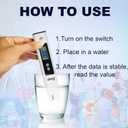 Digital PH Meter - High Accuracy Digital Water Quality Tester with 0-14 PH Measurement Range for Household Drinking, Pool and Aquarium with ATC