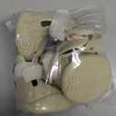 Dog Shoes, Dog Sandals for Hot Pavement, Non-Slip Waterproof Dog Booties for Winter Snowy Day and Summer, Adjustable Straps Easy-Clean Beach Outdoor Pet Boots Rugged Sole-4 Pcs Beige (Size 6:2.56''x1.97'') (L*W))