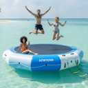 Inflatable Water Trampoline for Lake (No Pump)
Floating Water Trampoline with Rope Ladder and Mooring Ropes