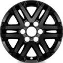 TangMiGe 4-Pack 18 inch Wheel Skins Compatible with 2022-2026 Toyota Tundra SR/SR5 Trim, 2023-2026 Toyota Sequoia SR5 Trim, Fit 18" Alloy Wheel ONLY, (Bright Black Wheel Cover)