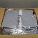 12x20 FT Heavy Duty Carport Replacement Canopy Cover, Durable Waterproof Garage Shelter Top, Car Tent for Outdoor Use, with Ball Bungees for Secure (Gray)