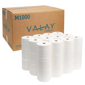 Morcon M1000 Compact Small Core Coreless Alternative, Premium Bath Tissue Roll, High Capacity Commercial Toilet Paper 2 Ply, Soft & Absorbent Tissue, 1000 Sheet Toilet Paper Per Roll, 36 Rolls, 36 Count