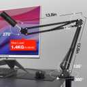 SUNMON SoloCast 2 Mic Arm with Pop Filter Windscreen - Gaming Microphone Stand Compatible with SoloCast 2, Mic Stand with Foam Cover