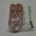 Verdusa Women's One Band Ankle Strap Flat Sandals Open Toe Walking Shoes (9.5, Brown)