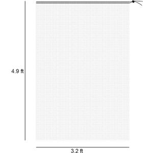 Alpurple 2 Pcs Insect Bird Barrier Netting Mesh with Drawstring- 4.9 x 3.2 Ft Garden Bug Netting Plant Cover- Fruit Tree Net for Protect Plant Fruits Citrus Flower from Insect Bird Eating