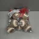 12Pcs 4 Silk Christmas Ball Decorations, Satin Christmas Tree Ornaments, Luxury Vintage Hanging Christmas Home Decor for Xmas Holiday Wedding Party Decoration (Champagne)