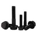 M6 x 12mm Flanged Hex Head Bolts Flange Hexagon Screws, Alloy Steel 10.9 Class, Black Oxide Finish, Fully Threaded, 25 PCS