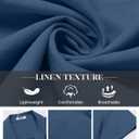 COOFANDY Button Down Shirt for Men Short Sleeve Casual Shirt Summer Beach Vacation Shirt with Pocket (Blue, S)