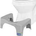 Squatty Potty The Original Bathroom Toilet Stool, Curve Lightweight with Sleek and Modern Design, Gray, 7"