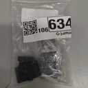 BokWin 6 Pack 1/2 Inch Metal Mirror Clips, Heavy Duty Black Mirror Hanger Clip with Screws for Wall Mounting, Frameless Mirror Installation, Billboard Displays and Tile Display Hardware Kits