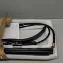 Half Moon Lash Light for Lash Tech, 3-in-1 Professional Esthetician Light with UV Lash Lamp & Phone Holder, Adjustable Height&Brightness for Tattoo,Nail Art,Skincare,Salon,Spa (Black)