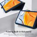 Case for Teclast T70 /Callsky-Tab Ctab 14 Tablet 14 Inch, Folding Stand Protective, BOVUGAC Case Cover with Pencil Holder, Wrist Strap,Full Protection, Premium PU, Scratch Resistant(Dark Blue)
