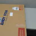 ANDY STAR 24"x32" Brushed Nickel Mirror, Scalloped Bathroom Wall Mirror with Metal Frame for Vanity, Vintage Design Ideal for Entryway, Living Room & Bedroom Decor