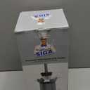 MR.SIGA Toilet Bowl Brush and Holder, Premium Quality, with Solid Handle and Durable Bristles for Bathroom Cleaning, Gray, 1 Pack (One Size)