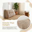 SRXBYWS Wedge Pillow Headboard, Bed Wedge Pillow for Headboard,for Bed Sofa Twin/Twin XL
