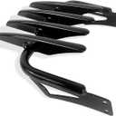 Motorcycle Custom Stealth Mounting Luggage Rack Trunk Tour Pack Mount Luggage Support Black(Width 11.8")(Can't Fit with Others)