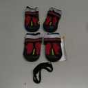 QUMY Dog Shoes for Large Dogs, Medium Dog Boots & Paw Protectors for Winter Snowy Day, Summer Hot Pavement, Water-Resistant in Rainy Weather, Outdoor Walking, Indoor Hardfloors Skid-Resistant Sole (Size 4: 2.2''x2.6''(W*L) (Pack of 4))