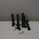 Adjustable Height Bed Support Legs, 6 PCS (8.3-14.5 Inch) Plastic Center Support Legs for Queen King Bed Frame & Slats, Non-Scratch Floor Protectors, Quiet Bed/Furniture Leg Replacement Kit