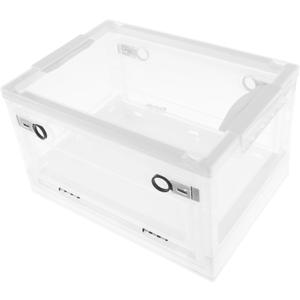 Plastic Storage Bins with Lids Enduring Sturdy Storage Container Collapsible Stackable Storage Bins with Four Removable Wheels Easy to Assemble Storage Container for Organizing Storage 3 Pcs