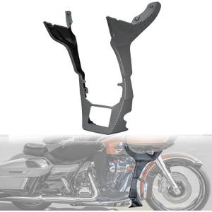 Fairings Spoiler Covers for Road Glide, Side Protector Cover Fairing Spoilers w/Extended Airing Chin Spoilers Kit Fit for Harley Road Glide 2017-2023 Accessories (Carbon Fiber Pattern)