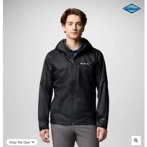 Columbia Mens Inner Limits III Waterproof Rain Jacket, Black, XX-Large (Black, XXL)