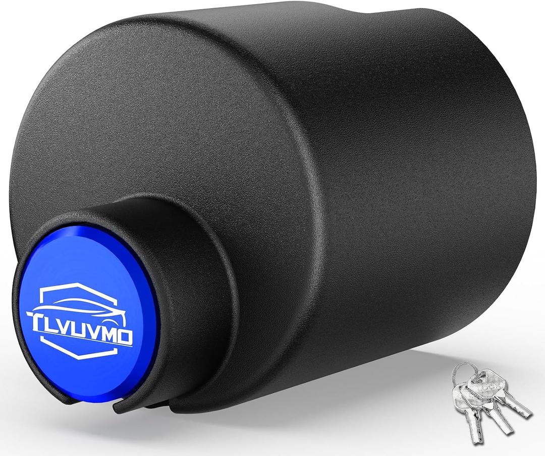2026 Tlvuvmo Trailer Hitch Lock for 2 5/16" & 2" & 1 7/8" Couplers, Universal Heavy Duty Tongue Locks, Uncuttable Anti -Theft Steel Enclosed Coupler Lock for Trailers, Boat, RV, Camper