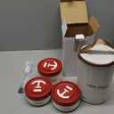 Dandat 3 Pcs Portable Insulated Lunch Container Set for Adult, Stackable Stainless Steel Bento Box for Hot Food with Insulated Lunch Bag Unisex 3 Separate Thermal Food Container(Red)