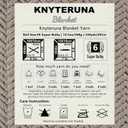 #6 Super Bulky Blanket Yarn for Crocheting - 4 Skeins(Each 10.5oz/300g, 220yds/201m), Chunky Chenille Thick Plush Big Soft Yarn for Crocheting Knitting Blankets, Cream