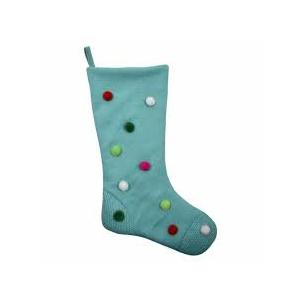 HH Pom Pom Stocking Blue