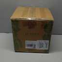 LE TAUCI 10 Inch Plant Pot, Ceramic Pots for Plants with Drainage Hole and Rubber Plug, Plant Pots Indoor for Home Garden Patio Office, Cylinder Flower Planter Pot, Neutral Gray