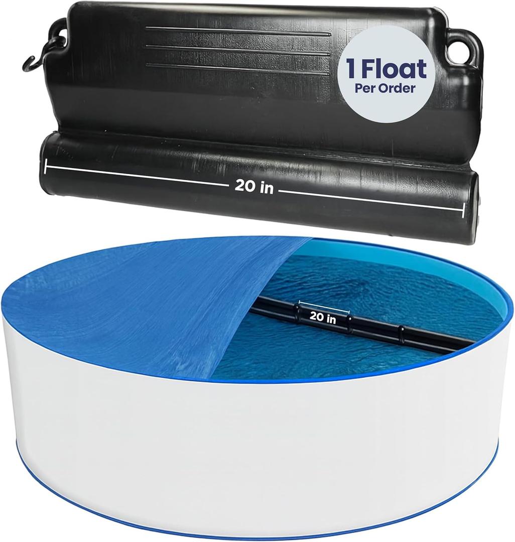 AquaDoc Pool Pillow Alternative - One Hard Plastic Floating Buoy for Winter Protection - Inground & Above Ground Pool Closing Pillow Replacement - 20 Inch Unit