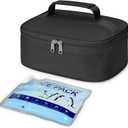 Bagseri Small Insulated Lunch Bag with Ice Pack - 4L Lunch Box, Black